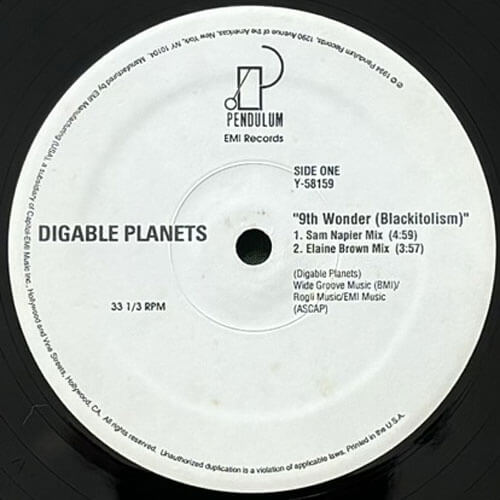 ヒップホップ+ラップ Digable Planets - 9th Wonder Digable Planets - 9th Wonder (Blackitolism) - SamNapier Mix