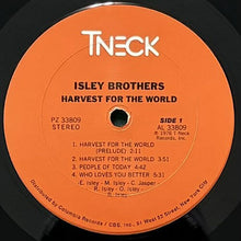 画像をギャラリービューアに読み込む, ISLEY BROTHERS / HARVEST FOR THE WORLD
