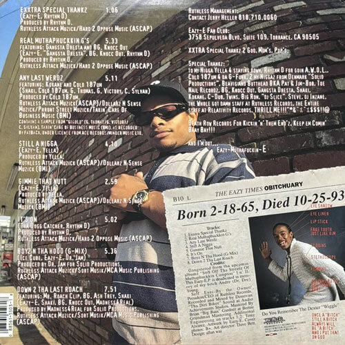 洋楽 Eazy-E It's On (Dr. Dre) 187um Killa Eazy-E – It's On (Dr. Dre) 187um Killa (October 19, 1993