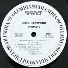 画像をギャラリービューアに読み込む, LEON HAYWOOD / INTIMATE
