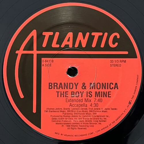BRANDY & MONICA / THE BOY IS MINE VINYL CHAMBER