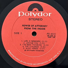 画像をギャラリービューアに読み込む, POWER OF ATTORNEY / FROM THE INSIDE
