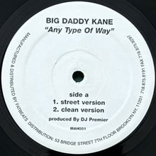 画像をギャラリービューアに読み込む, BIG DADDY KANE / ANY TYPE OF WAY
