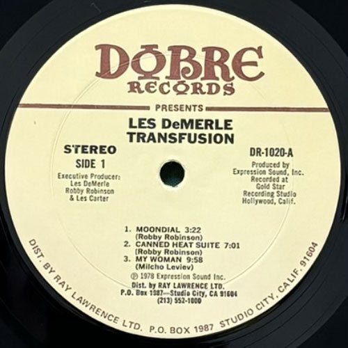 Les DeMerle Transfusion レコード LES DeMERLE / TRANSFUSION – VINYL CHAMBER