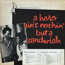 画像をギャラリービューアに読み込む, O.S.T. (HUBERT LAWS GROUP) / A HERO AIN&#39;T NOTHIN&#39; BUT A SANDWICH
