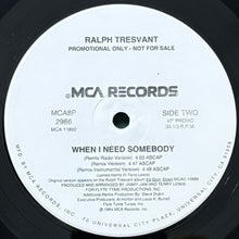 画像をギャラリービューアに読み込む, RALPH TRESVANT / WHEN I NEED SOMEBODY
