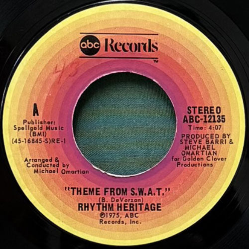 RHYTHM HERITAGE / THEME FROM S.W.A.T./I WOULDN'T TREAT A DOG (THE WAY YOU TREATED ME)