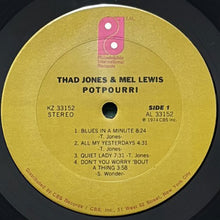 画像をギャラリービューアに読み込む, THAD JONES &amp; MEL LEWIS / POTPOURRI
