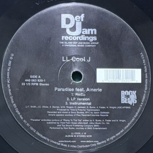 LL COOL J / PARADISE/AFTER SCHOOL