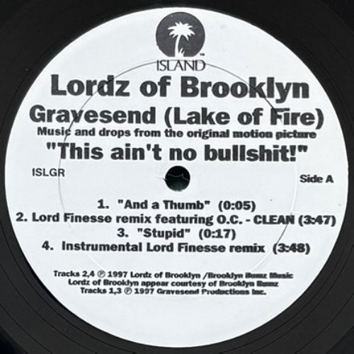 LORDZ OF BROOKLYN / GRAVESEND (LAKE OF FIRE)