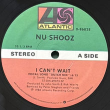 画像をギャラリービューアに読み込む, NU SHOOZ / I CAN&#39;T WAIT

