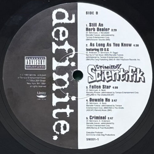 SCIENTIFIK / CRIMINAL – VINYL CHAMBER