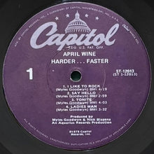 画像をギャラリービューアに読み込む, APRIL WINE / HARDER...FASTER
