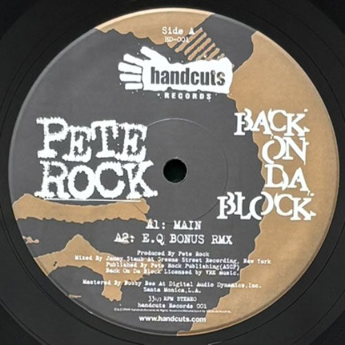 洋楽 BACK ON DA BLOCK DJ KRUSH RMX PETE ROCK Pete Rock – Back On Da Block (DJ Krush Rmx) – Vinyl (12