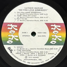 画像をギャラリービューアに読み込む, LUTHER INGRAM / DO YOU LOVE SOMEBODY
