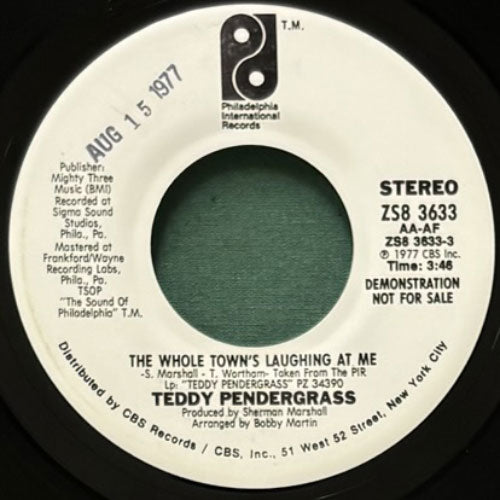 TEDDY PENDERGRASS / THE WHOLE TOWN'S LAUGHING AT ME