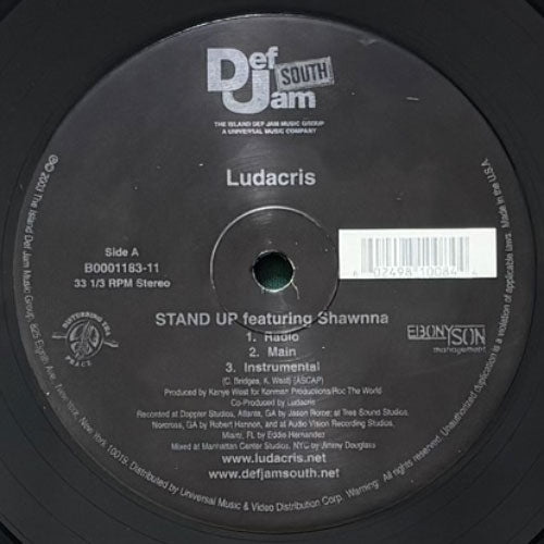 LUDACRIS / STAND UP/P-POPPIN'