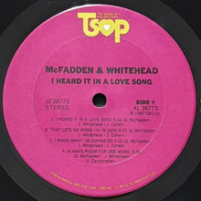 画像をギャラリービューアに読み込む, McFADDEN &amp; WHITEHEAD / I HEARD IT IN A LOVE SONG
