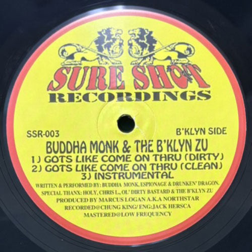 BUDDHA MONK & THE B'KLYN ZU/ THE MANCHUZ / GOTS LIKE COME ON THRU/NIGHTMARE ON ZU STREET