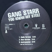 画像をギャラリービューアに読み込む, GANG STARR / YOU KNOW MY STEEZ/SO WASSUP?!
