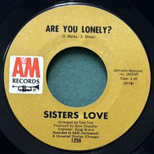 SISTERS LOVE / ARE YOU LONELY?/RING ONCE