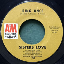 画像をギャラリービューアに読み込む, SISTERS LOVE / ARE YOU LONELY?/RING ONCE
