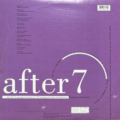 after7/Ready or Not 12インチUS プロモ盤 after7/Ready or Not 12インチUS プロモ盤
