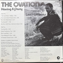 画像をギャラリービューアに読み込む, OVATIONS featuring LOUIS WILLIAMS / HAVING A PARTY
