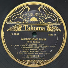 画像をギャラリービューアに読み込む, RICK RUSKIN / MICROPHONE FEVER

