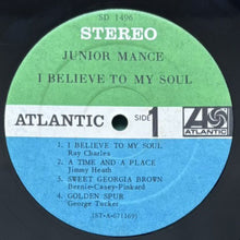 画像をギャラリービューアに読み込む, JUNIOR MANCE / I BELIEVE TO MY SOUL
