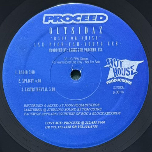 OUTSIDAZ/TANYA VON / RAIN ON SHINE/TONITE