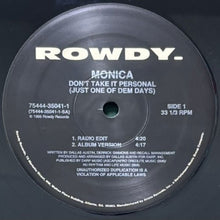 画像をギャラリービューアに読み込む, MONICA / DON&#39;T TAKE IT PERSONAL (JUST ONE OF DEM DAYS)
