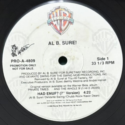 AL B. SURE! / HAD ENUF?