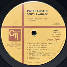 画像をギャラリービューアに読み込む, PATTI AUSTIN / BODY LANGUAGE
