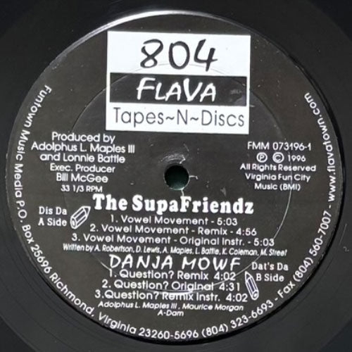 SUPAFRIENDZ/DANJA MOWF / VOWEL MOVEMENT/QUESTIONS?