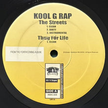 画像をギャラリービューアに読み込む, KOOL G RAP / THE STREETS/FIRST NIGGA (REMIX)/THUG FOR LIFE
