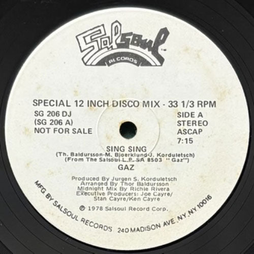 GAZ / SING SING/THE GOOD, THE BAD AND THE UGLY