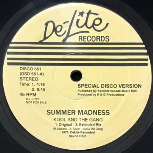 KOOL & THE GANG / SUMMER MADNESS