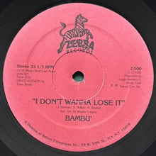 画像をギャラリービューアに読み込む, BAMBU / I DON&#39;T WANNA LOSE IT/JORGE&#39;S THEME
