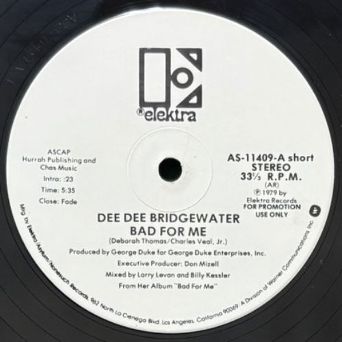 DEE DEE BRIDGEWATER / BAD FOR ME