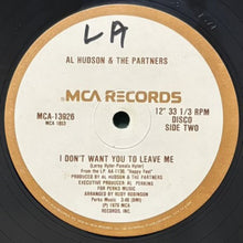 画像をギャラリービューアに読み込む, AL HUDSON &amp; THE PARTNERS / YOU CAN DO IT/I DON&#39;T WANT YOU TO LEAVE ME
