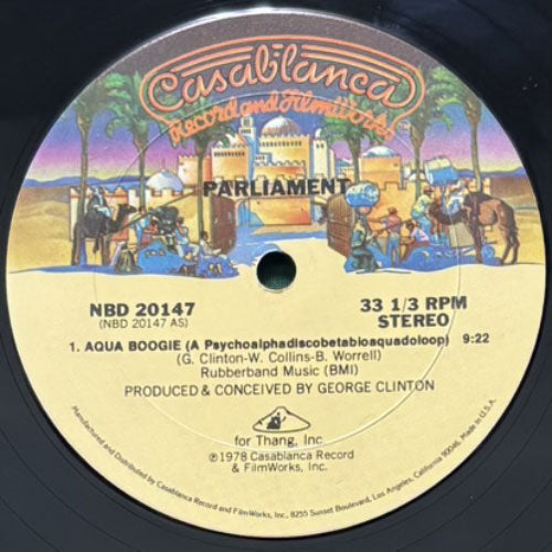 PARLIAMENT / AQUA BOOGIE (A PSYCHOALPHADISCOBETABLOAQUADOLOOP)