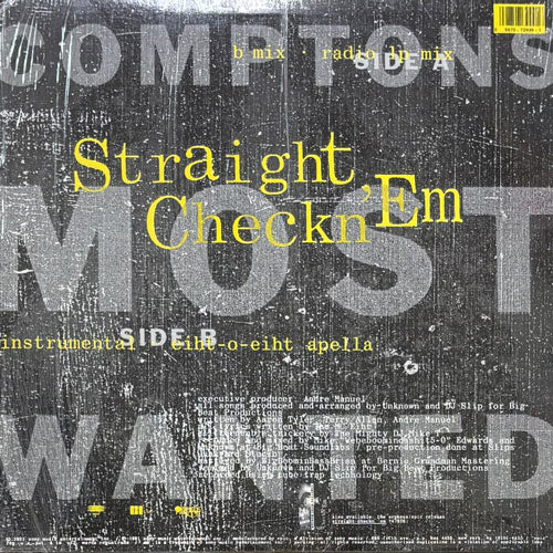 COMPTONS MOST WANTED / STRAIGHT CHECKN 'EM – VINYL CHAMBER