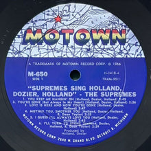 画像をギャラリービューアに読み込む, SUPREMES / SUPREMES SING HOLLAND, DOZIER, HOLLAND
