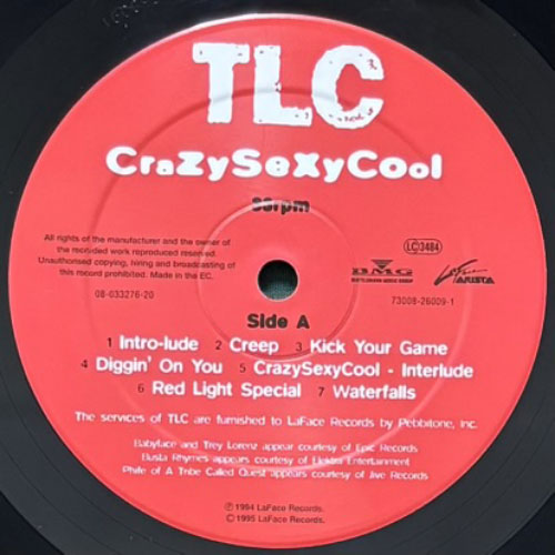 TLC / CRAZYSEXYCOOL – VINYL CHAMBER