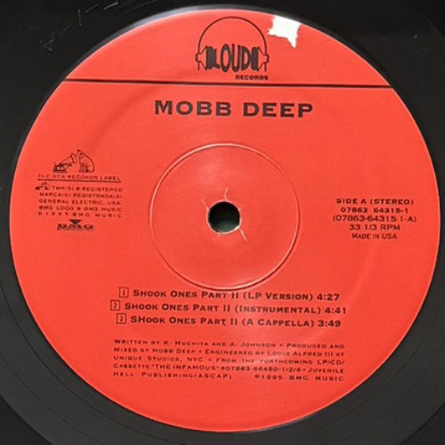 MOBB DEEP / SHOOK ONES PART II/SHOOK ONES PART I – VINYL CHAMBER