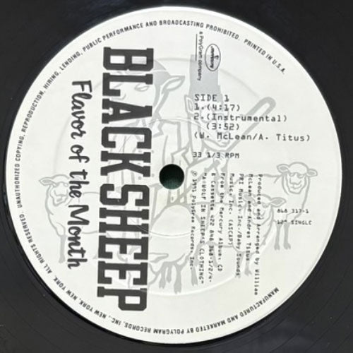 BLACK SHEEP / FLAVOR OF THE MONTH/BUTTIN THE MEANTIME – VINYL