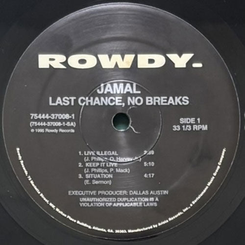 JAMAL / LAST CHANCE, NO BREAKS – VINYL CHAMBER