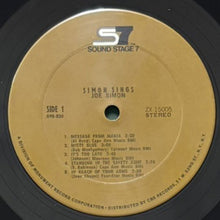 画像をギャラリービューアに読み込む, JOE SIMON / SIMON SINGS
