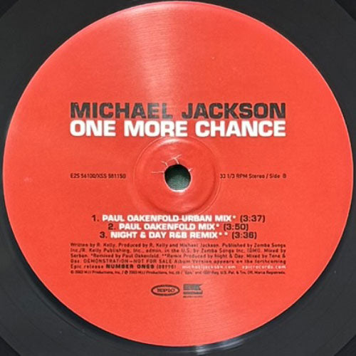 MICHAEL JACKSON / ONE MORE CHANCE – VINYL CHAMBER